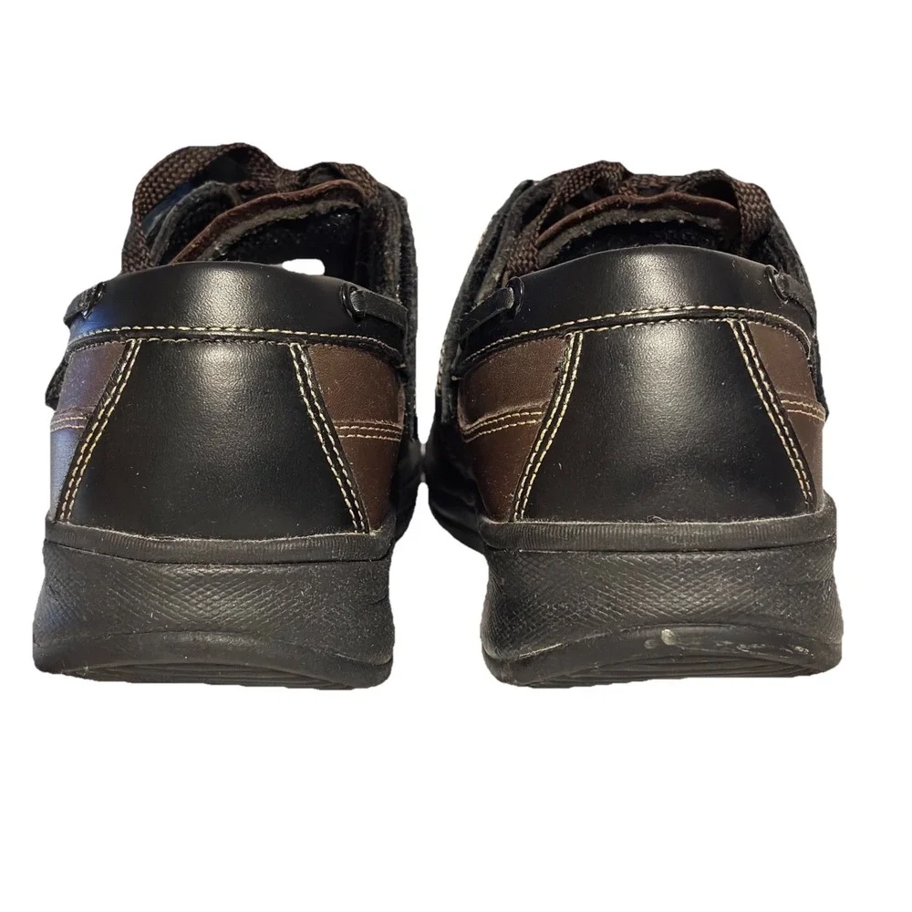 Orthofeet 9 Wide 2 E 422 Baton Rouge Brown Comfort Leather Loafers Boat Shoe EUC